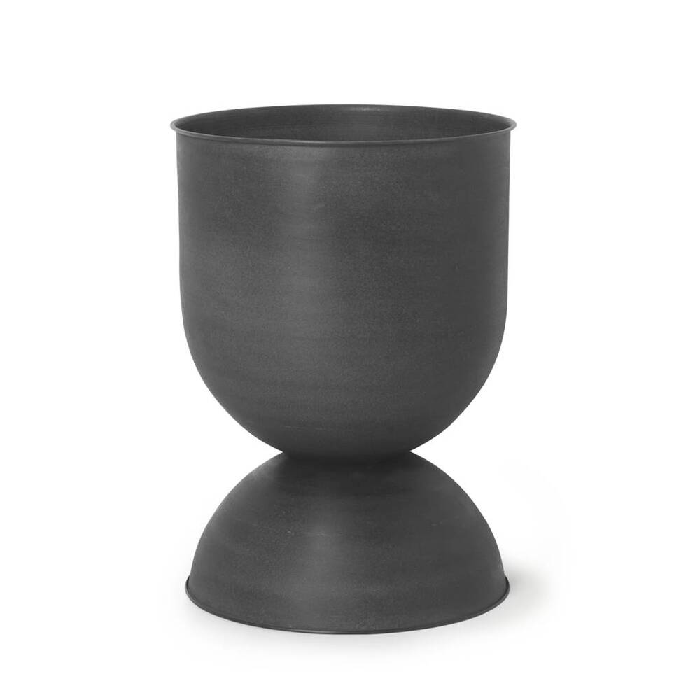 Вазон ferm LIVING Hourglass Pot - Medium - Black, 100130629. Изображение 1