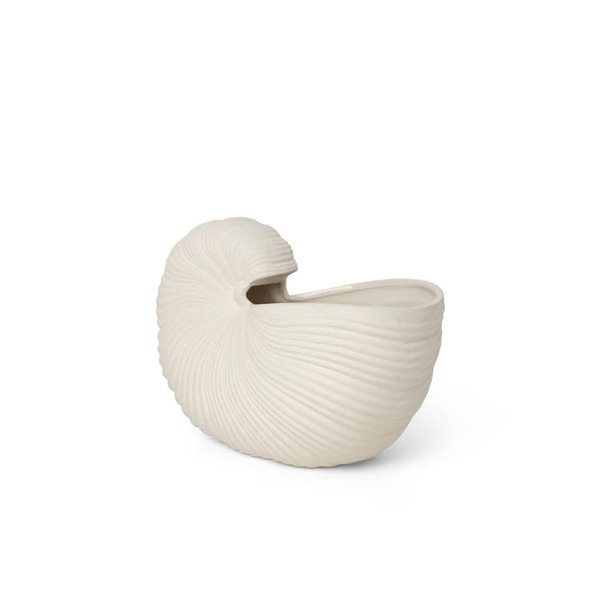 Горщик ferm LIVING 100232202 Shell Pot - Off-white