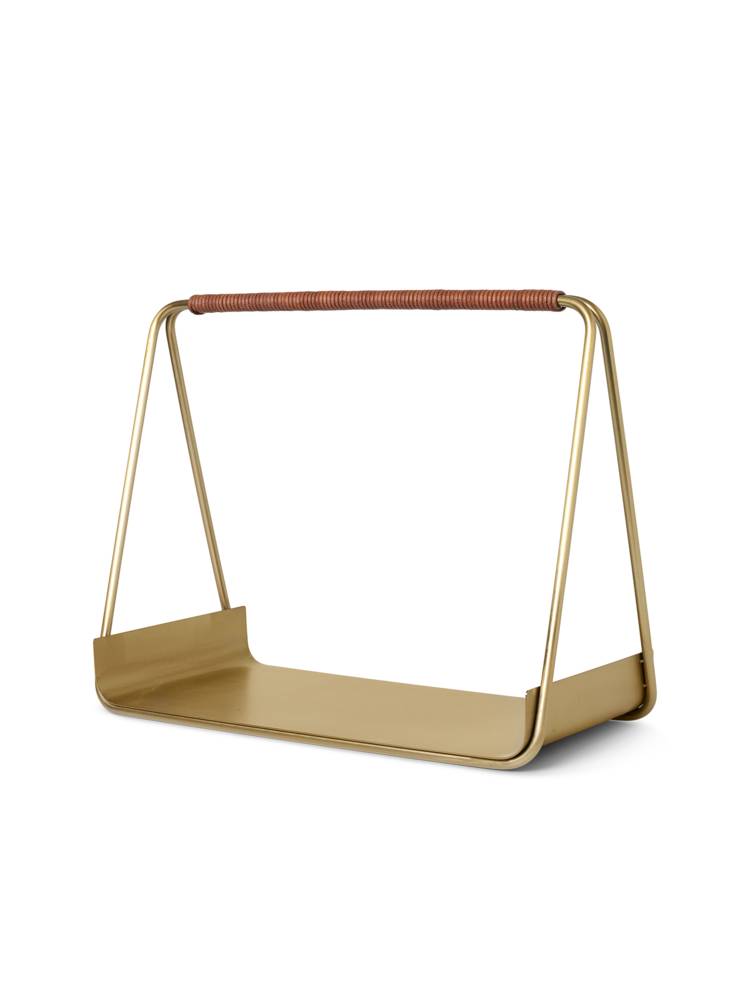 Дровниця ferm LIVING Port Wood Basket Brass 1104263211. Изображение 1