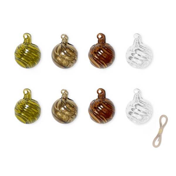 Сет з 8 декоративних прикрас ferm Living Twirl Ornaments S 1104264553