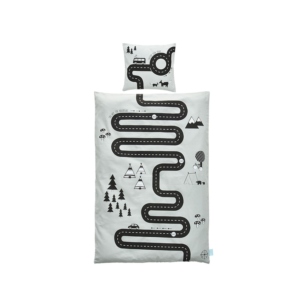 Набір постільної білизни (підковдра+наволочка) Oyoy Adventure. Изображение 1