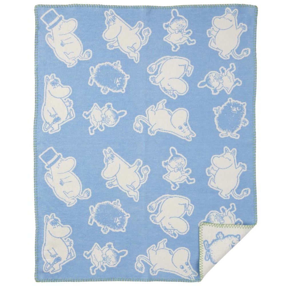 Плед Klippan Moomin blue. Изображение 1