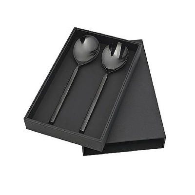 Набір ложок для салату Broste Copenhagen Tvis из 2 предметів titanium black