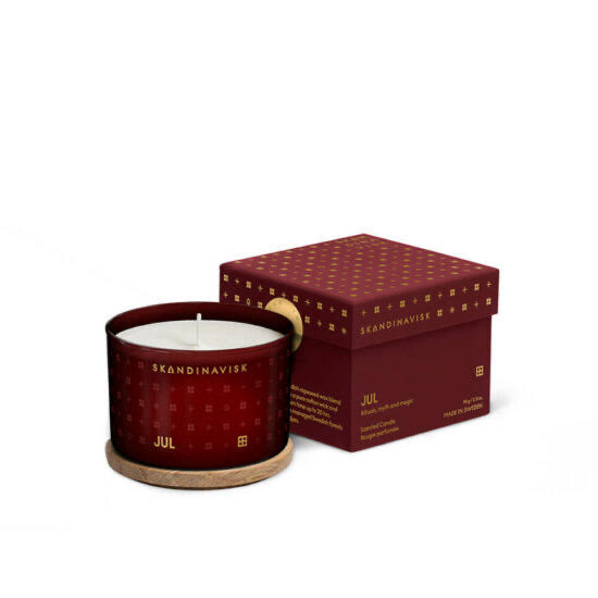 Міні-аромасвічка Skandinavisk JUL з кришкою, 90g, 20213