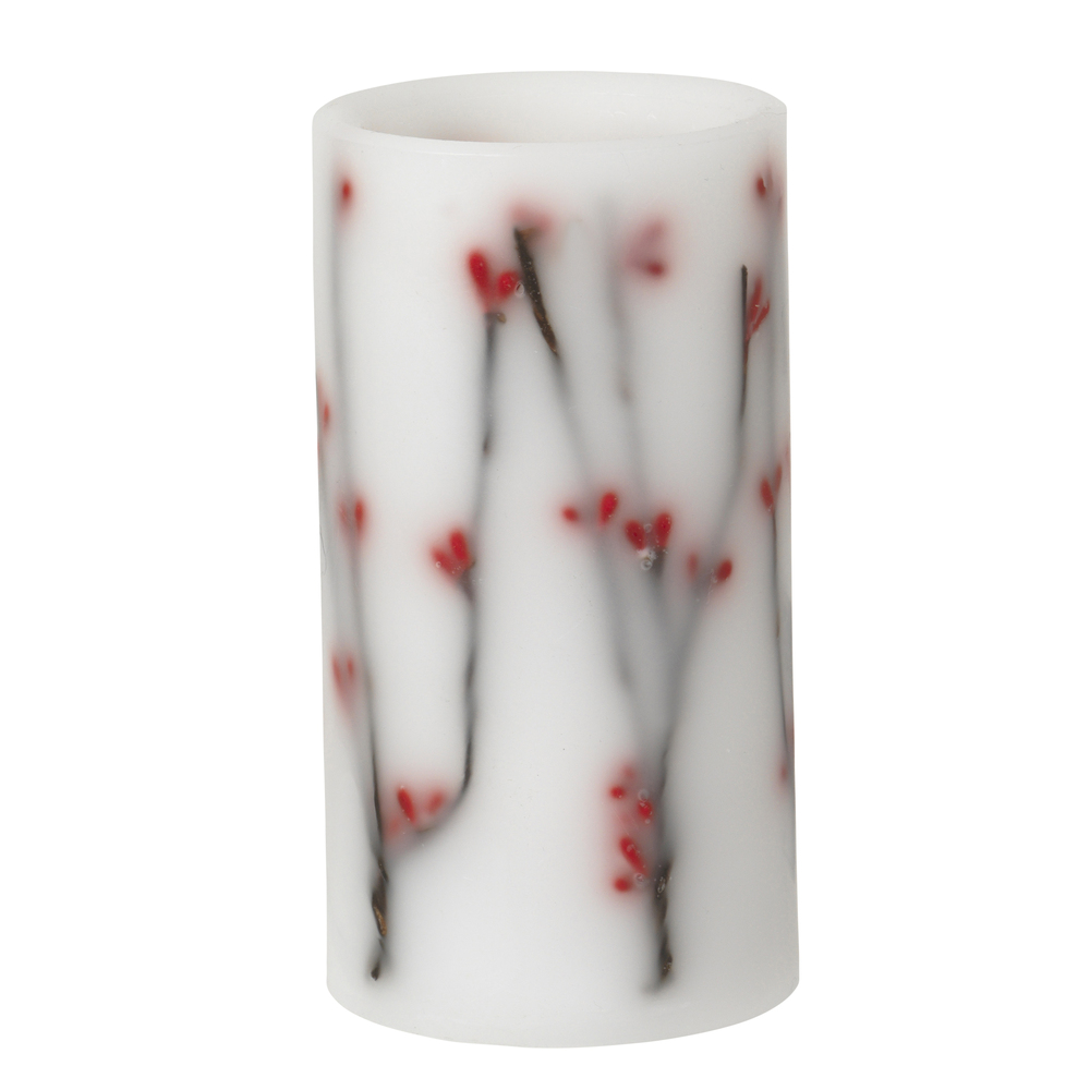 ДЕКОРАТИВНА СВІТОДІОДНА СВІЧКА Broste Copenhagen  Berries white\red. Изображение 1