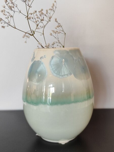 Ваза настільна Wauw design Cristal Green aqua  small 