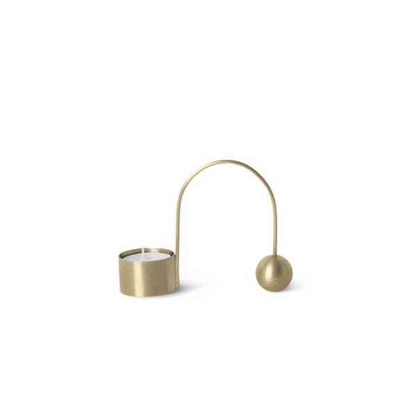 Свічник ferm LIVING Balance Tealight Holder, Brass, 5736