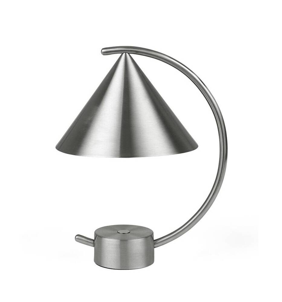 Настільна лампа ferm LIVING Meridian Lamp - Brushed Steel 1104264469. Изображение 1
