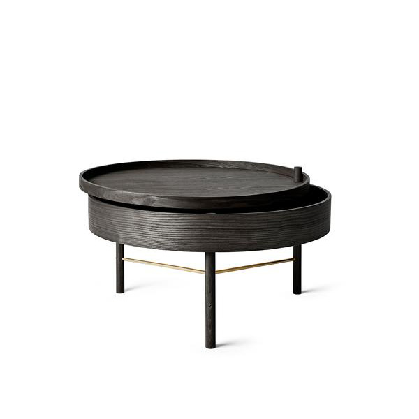 Журнальний столик Turning Table, Black Ash/Brass. Изображение 1