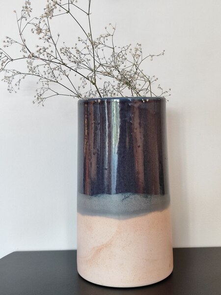 Ваза настільна Wauw design Sustainiable Blue Medium 