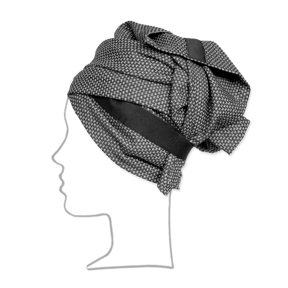 Рушник для голови The Organic Company Hand Hair Towel Dark grey . Изображение 1