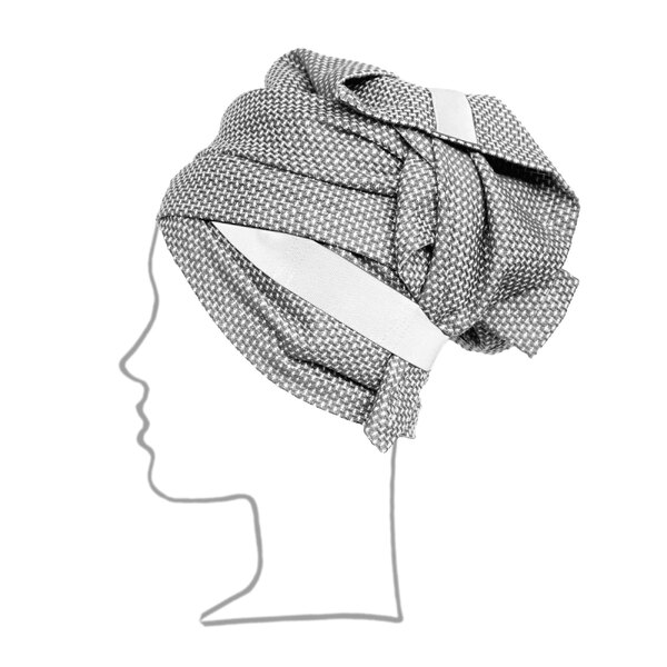 Рушник для голови The Organic Company Hand Hair Towel Light grey