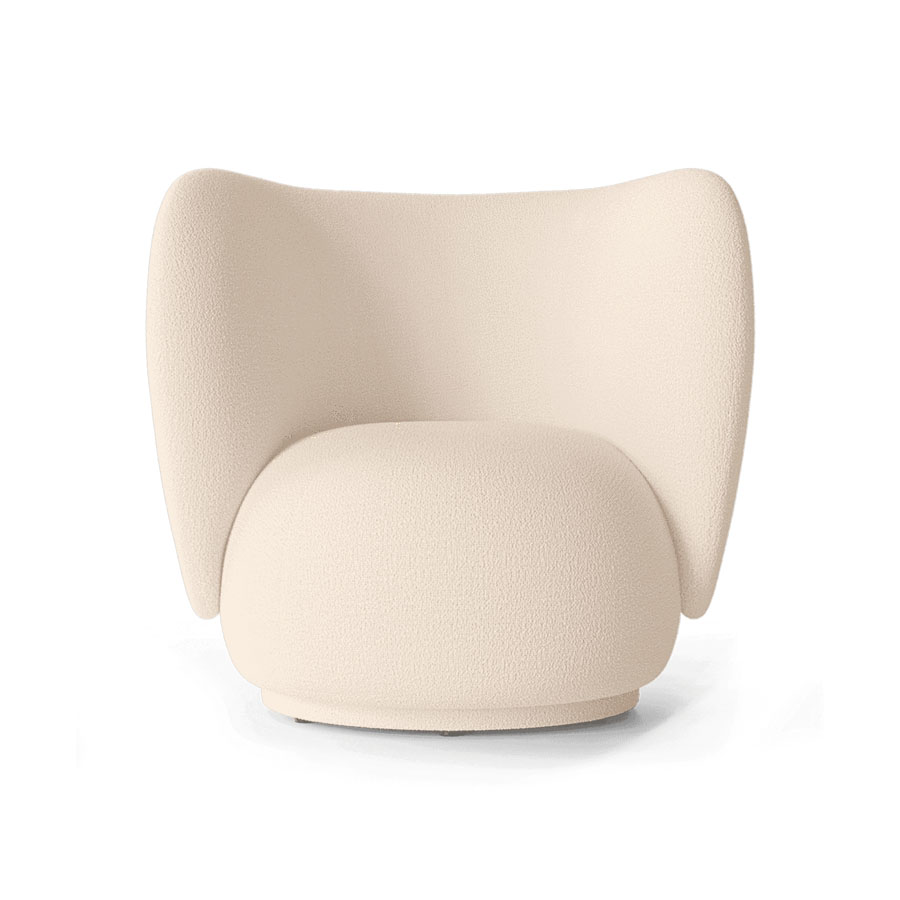 Крісло ferm LIVING Rico Lounge Wool Boucle - Natural, 1104265203. Изображение 1