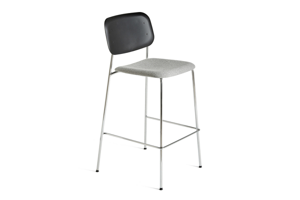 HAY SOFT EDGE P10 BAR STOOL UPHOLSTERYPANDARINE CORNER CYLINDRICAL ARMREST