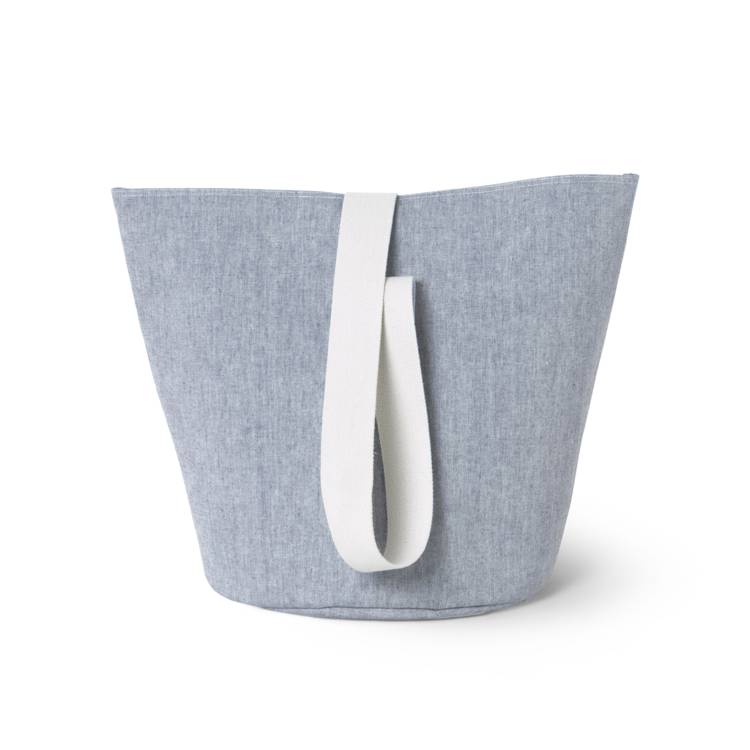 Корзина для білизни ferm LIVING Chambray - Medium, Blue, 9464. Изображение 1