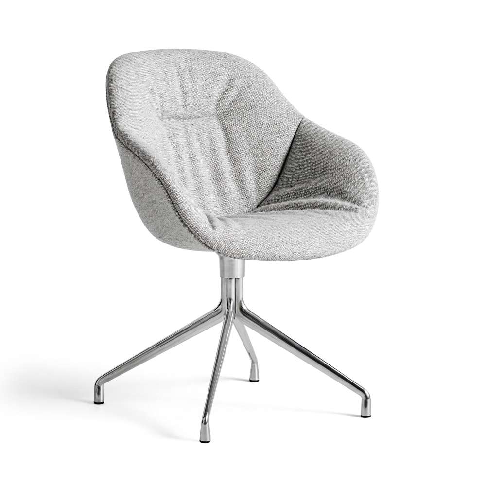 КРІСЛО HAY AAC121 POLISHED ALUMINIUM 4 STAR SWIVEL BASE -SOFT FULL UPHOLSTERY-SWARM-MULTI COLOUR. Изображение 1