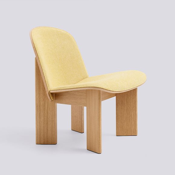 Крісло HAY Chisel Lounge Chair-Water-based lacquered oak Front upholstery-Tadao-200