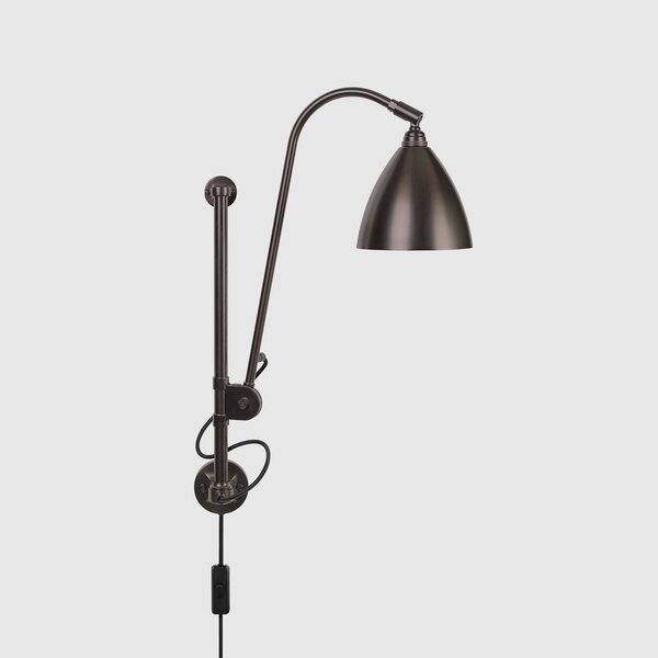 Настінний світильник GUBI BL5 Wall Lamp - Dia.16 - Black Brass Base