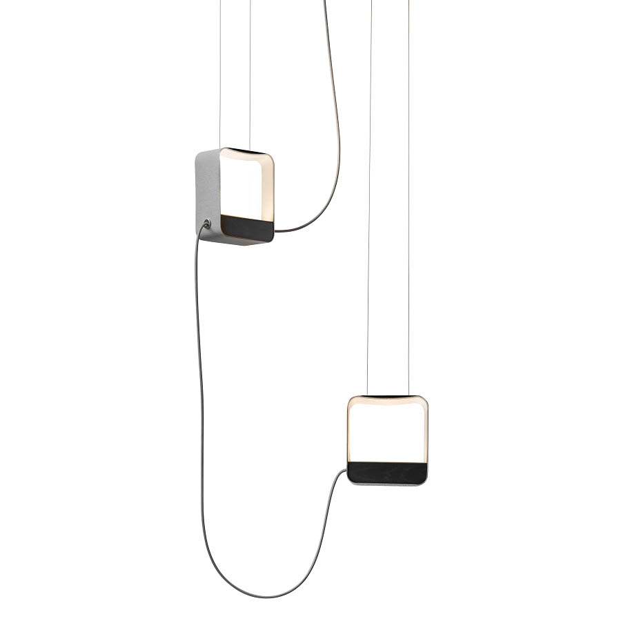 SUSPENSION 2 PETIT CARRÉ EAU DE LUMIÈRE. Изображение 1