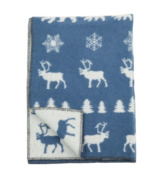 Плед Klippan Wilderness ice blue