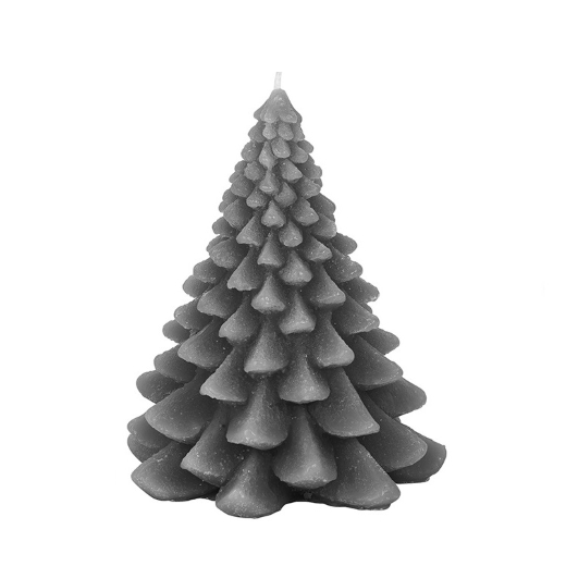 Свічка Broste Copenhagen  Christmas tree steel grey . Изображение 1