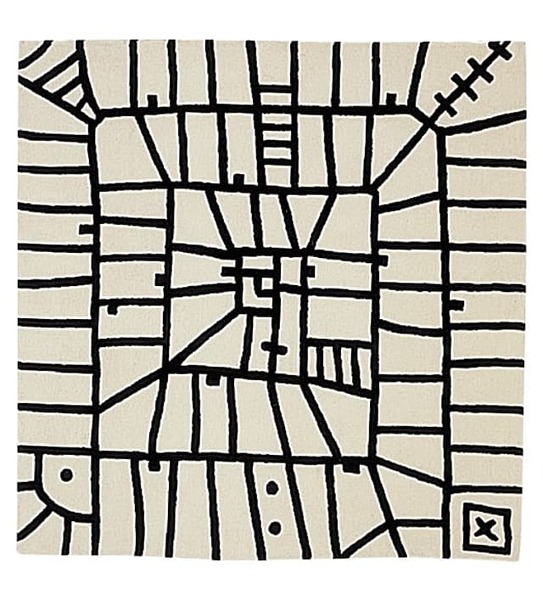 Килим Black on White Limbo