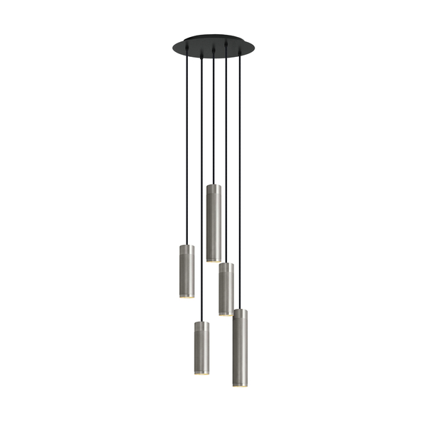 Patrone Pendant Cluster Lamp, Large I Nickel-plated Brass