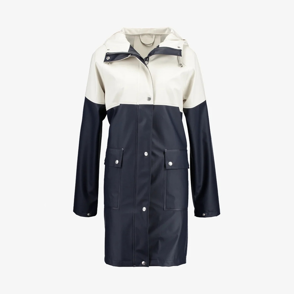 Плащ-дощовик жіночий Raincoat 660121 Dark Indigo Milk Creme. Изображение 1