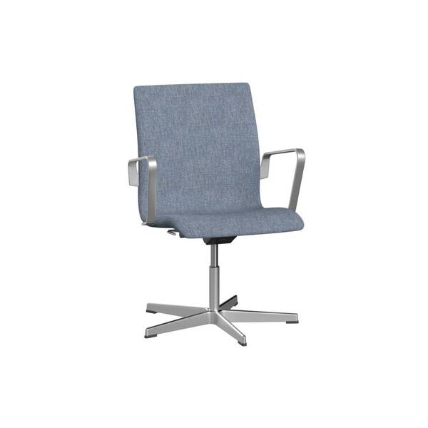 Стілець Fritz Hansen OXFORD™ 3291T, Low back, height and tilt adjustable, with arm padding