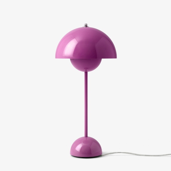 Настільний світильник Flowerpot VP3 Verner Panton  1968 в кольорі Tangy Pink від &Tradition
