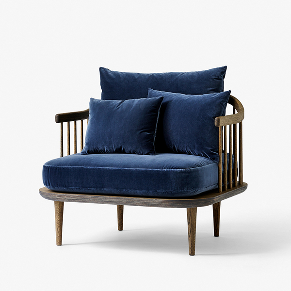 Крісло &tradition Fly SC1- smoked oak velevet twilight