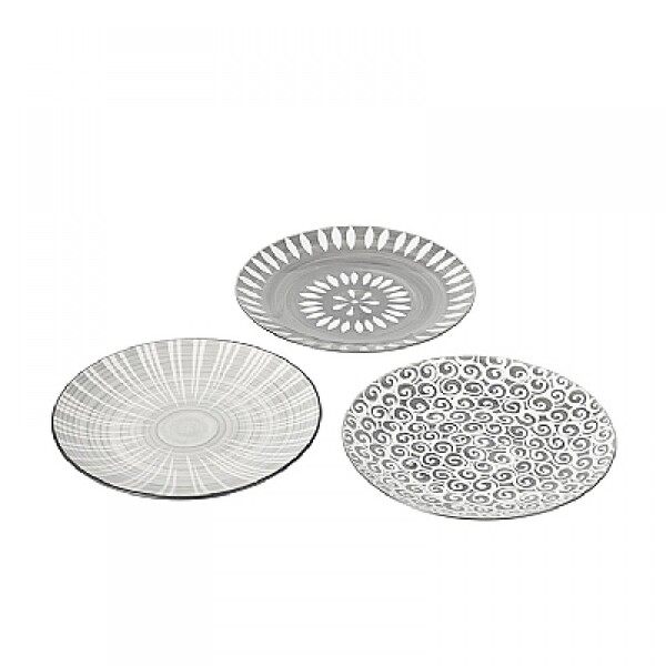 Тарілка Broste Copenhagen Modern grey 