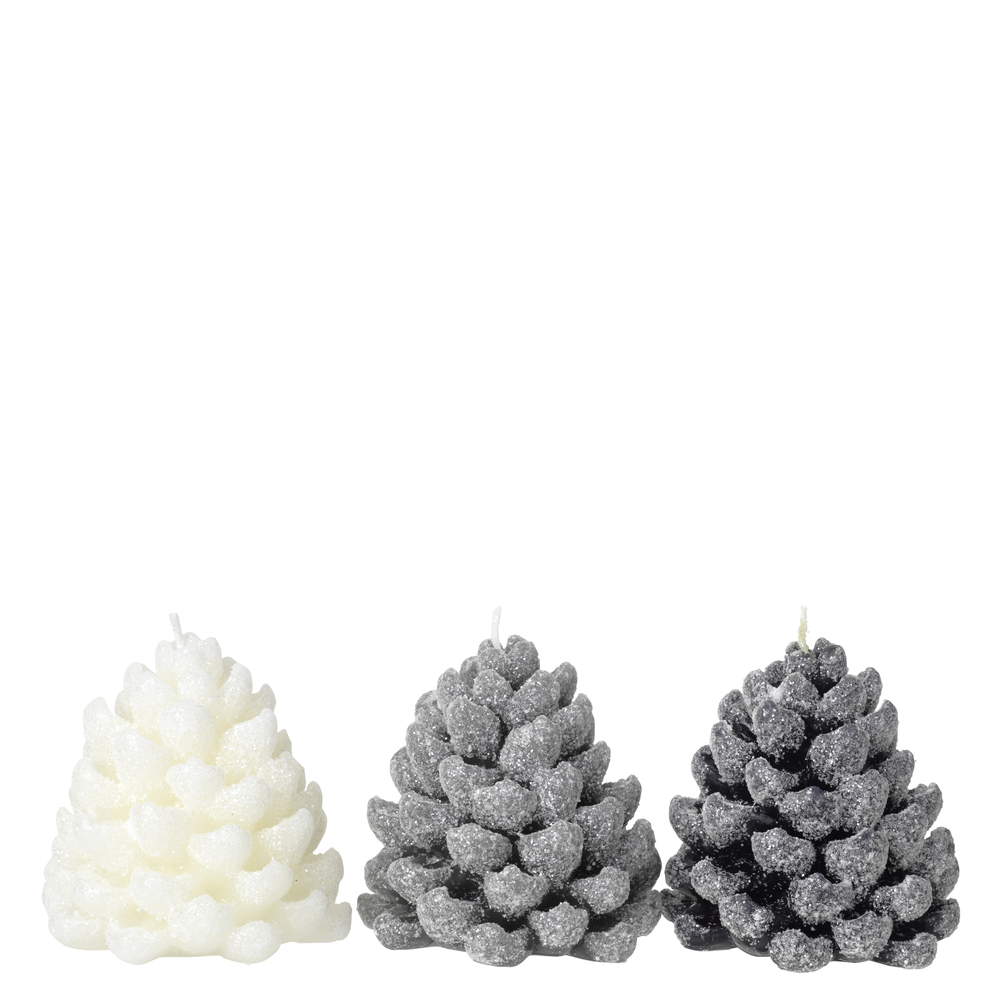 Свічка Broste Copenhagen Lys l egret\grey\forrest. Изображение 1