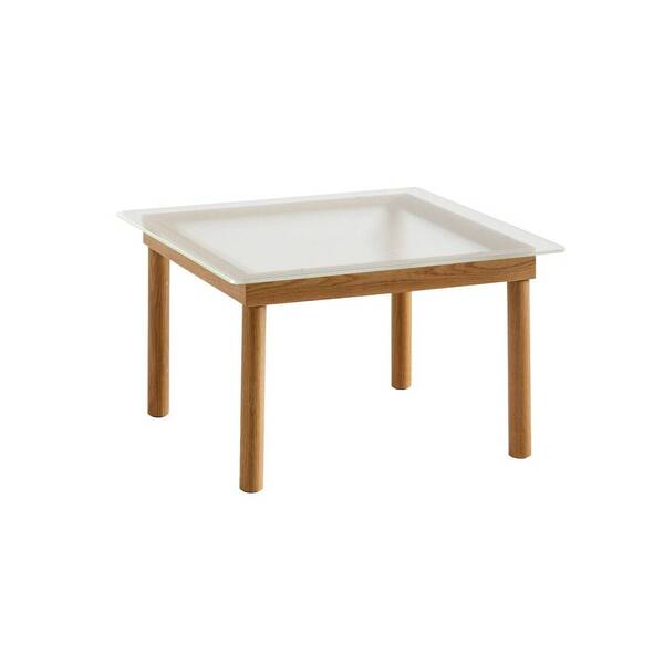 Столик HAY Kofi, clear reeded glass top, oak frame, 941703