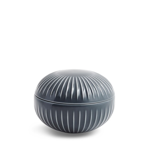 Чаша з кришкой Kähler HAMMERSHØI Bonboniere anthracite 