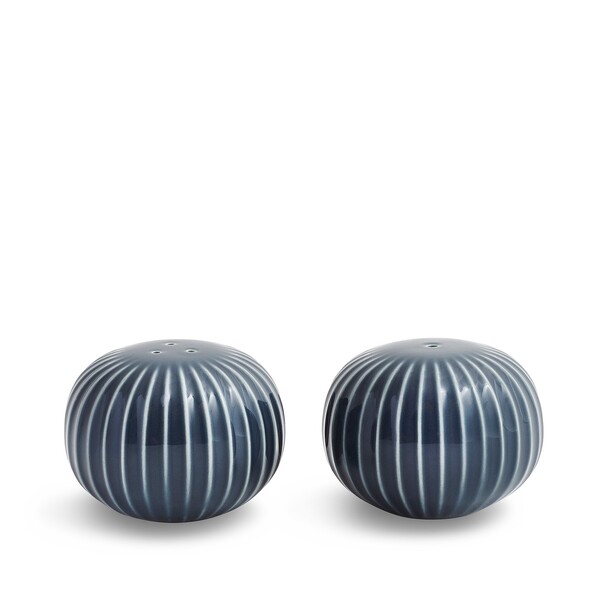 Набір солонка та перечница Kähler HAMMERSHØI anthracite  