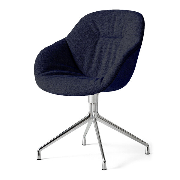 Крісло AAC121 Soft Chair Alu base in Flamiber Dark Blue J4