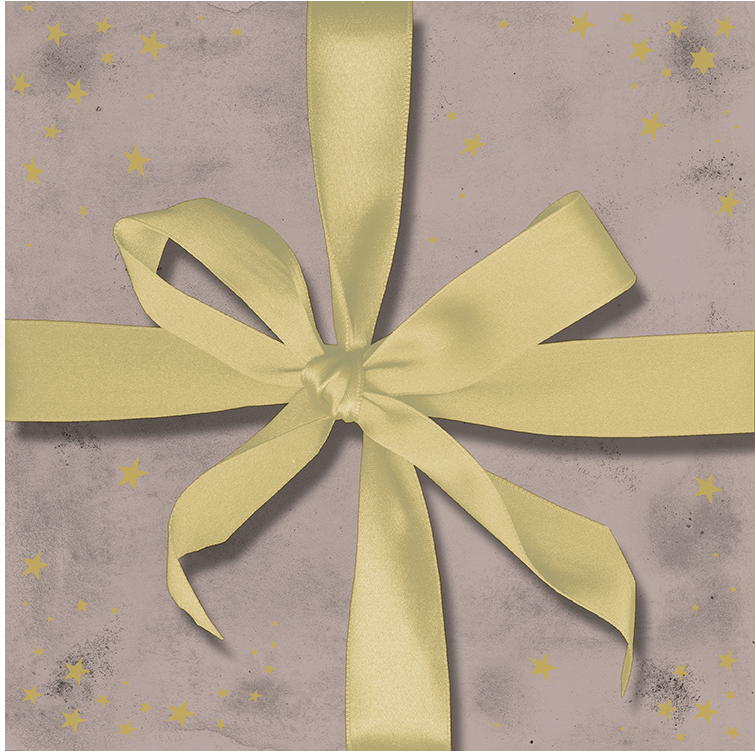 Набір трьохшарових паперових серветок (20 шт.) Broste Copenhagen Gift fawn\gold. Изображение 1