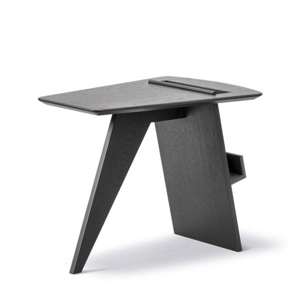 Журнальний стіл Magazine Table, Side table, Oak black lacquered, 6500