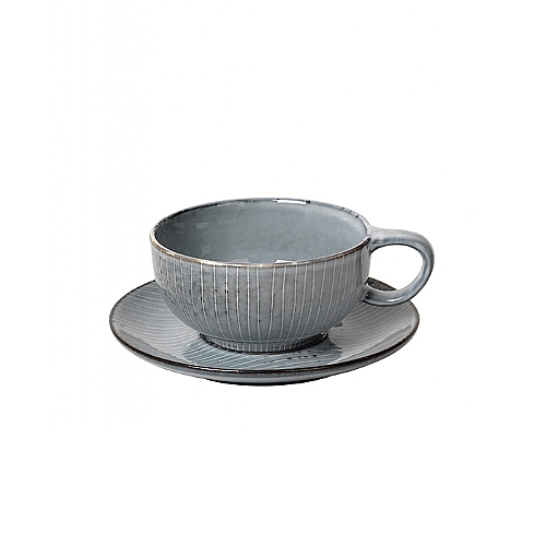 Чашка с блюдцем Broste Copenhagen Nordic sea 