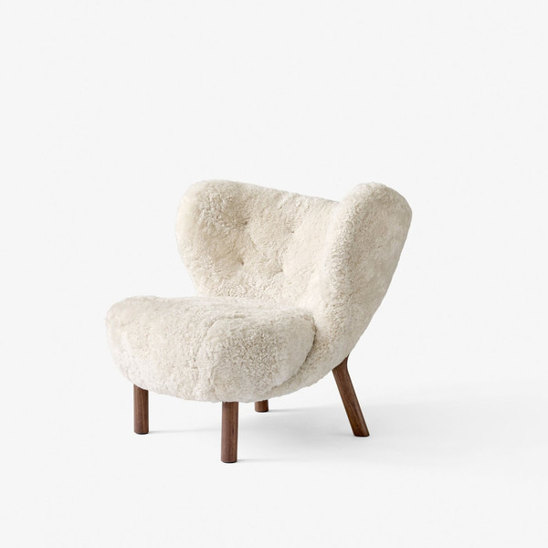 Крісло &Tradition Little Petra VB1, Sheepskin Moonlight Walnut, 69113205