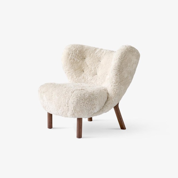 Крісло &tradition Little Petra Sheepskin Moonlight | Walnut 
