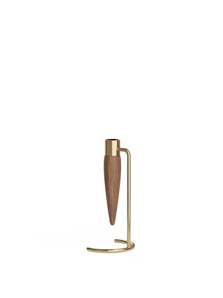 Підсвічник Audo Copenhagen 4653879 polished brass/walnut