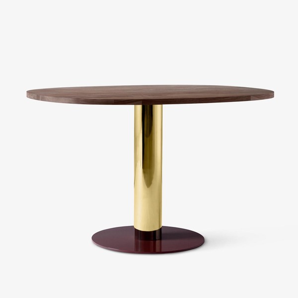 Стіл &tradition Mezcla JH22 - oiled walnut with brass and burgundy