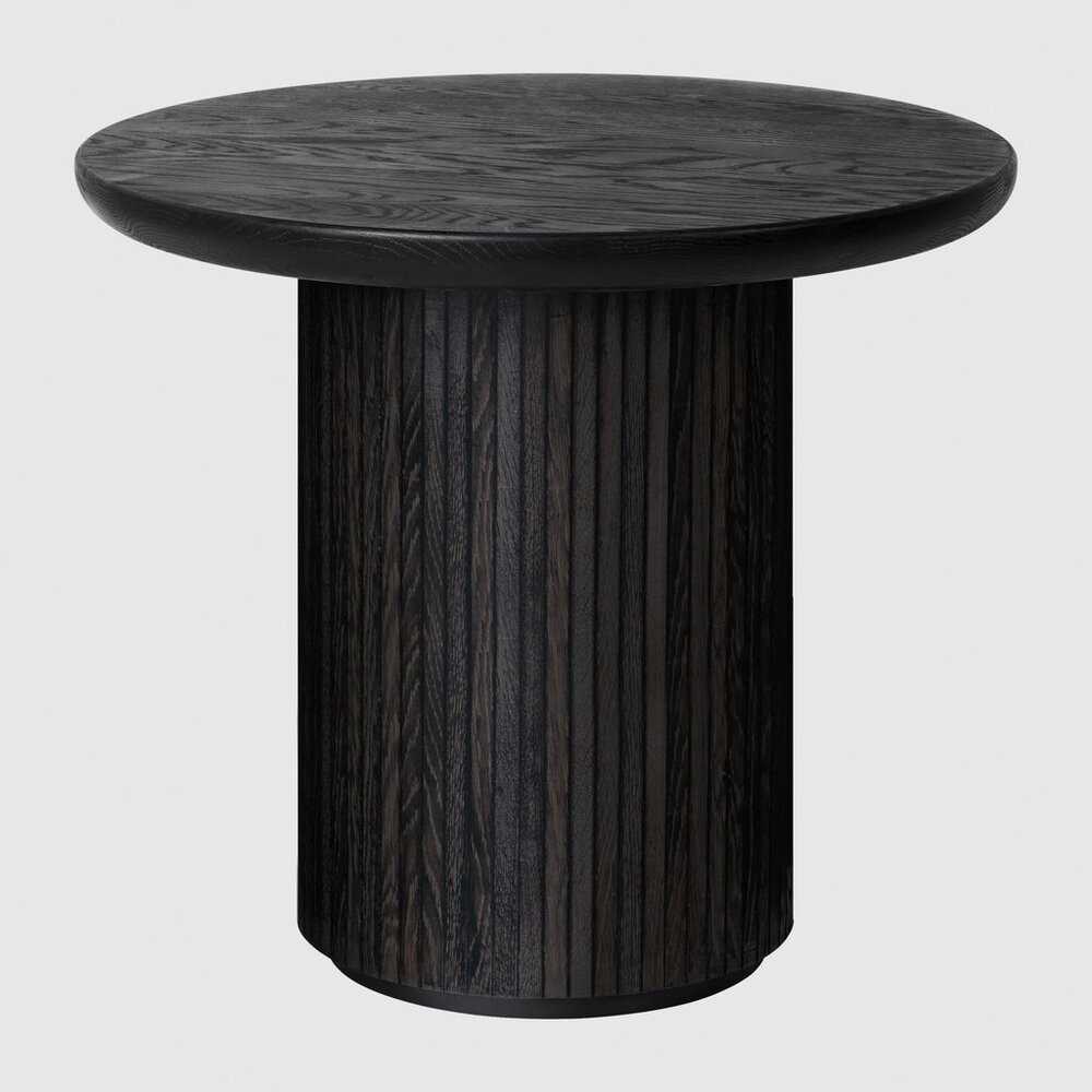 GUBI Moon Lounge Table - Round, Ø60 x H55, Wood top. Изображение 1