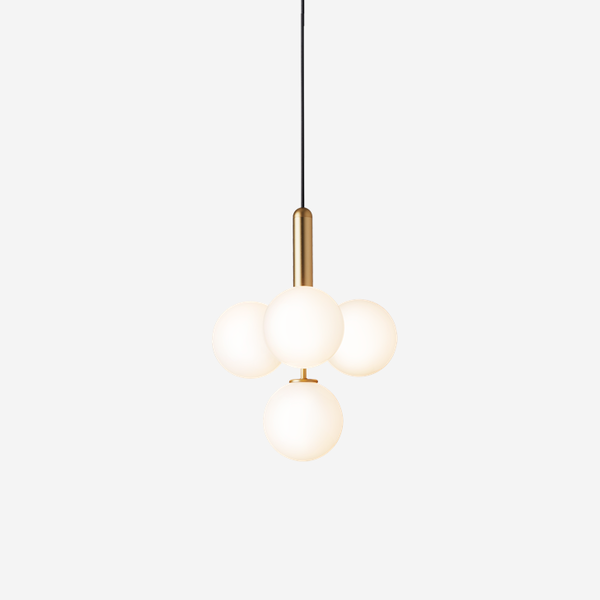 Підвісний світильник NUURA MIIRA 4 BRASS OPAL