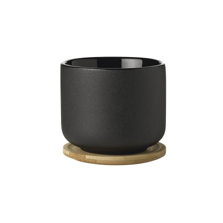 Чашка Stelton Theo з кришкою/підставкою, black