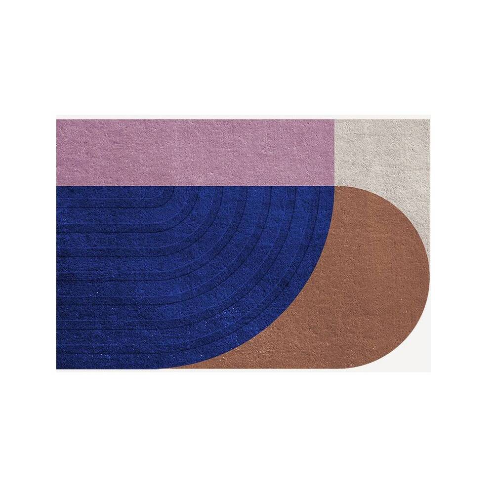 Килим Layered FOLLOW THE TRACE DOORMAT BLUE. Изображение 1